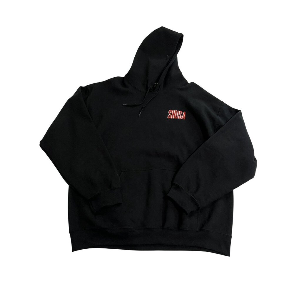 Shadow Hill Shusa Hoodie in Black Red